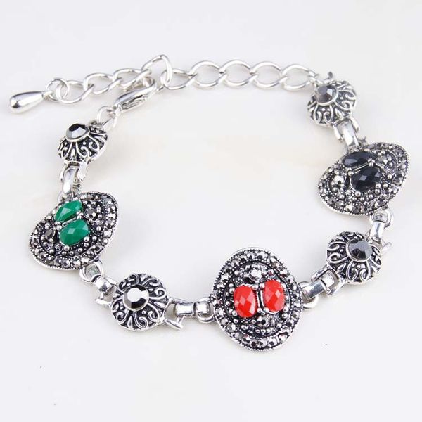 trendy bracelet retro jewelry for women girl bohemia colorful natural stone rhinestone simple bracelet&bangle, Golden;silver 
trendy bracelet retro jewelry for women girl bohemia colorful natural stone rhinestone simple bracelet&bangle, Golden;silver