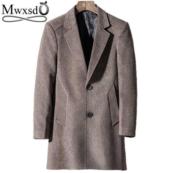 mwxsd brand winter men's warm merino wool jacket and coat men middle long wool coat male woolen blend jacket male warm overcoat, Black;brown
mwxsd brand winter men's warm merino wool jacket and coat men middle long wool coat male woolen blend jacket male warm overcoat, Black;brown