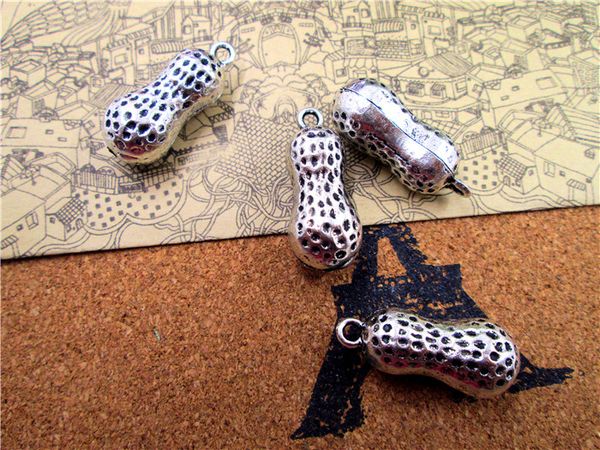 15pcs -peanut charms,antique tibetan silver tone 3d peanut charm pendants 29mmx12mm, Bronze;silver
15pcs -peanut charms,antique tibetan silver tone 3d peanut charm pendants 29mmx12mm, Bronze;silver