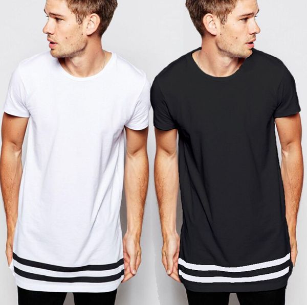 Hem Striped Long T-shirts High Street Hip Hop White Tops Men Clothing Long Tee Crew Neck Summer Wear Homme
Hem Striped Long T-shirts High Street Hip Hop White Tops Men Clothing Long Tee Crew Neck Summer Wear Homme