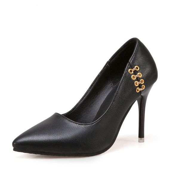 new elegant women pumps spring autumn metal shoes woman high heels office ladies wedding party dress footwear, Black
new elegant women pumps spring autumn metal shoes woman high heels office ladies wedding party dress footwear, Black