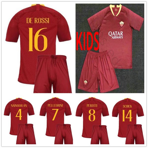 2018 2019 kids rome home red soccer jerseys totti dzeko nainggolan futbol camisa football camisetas shirt kit maillot as roma youth shirt, Black;yellow
2018 2019 kids rome home red soccer jerseys totti dzeko nainggolan futbol camisa football camisetas shirt kit maillot as roma youth shirt, Black;yellow