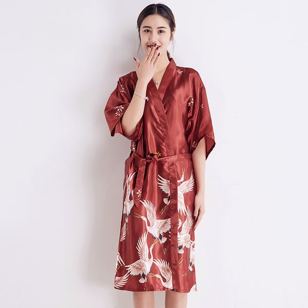 burgundy women rayon long robe wedding bride bridesmaid dressing gown summer kimono bathrobe print sleepwear home clothes, Black;red
burgundy women rayon long robe wedding bride bridesmaid dressing gown summer kimono bathrobe print sleepwear home clothes, Black;red