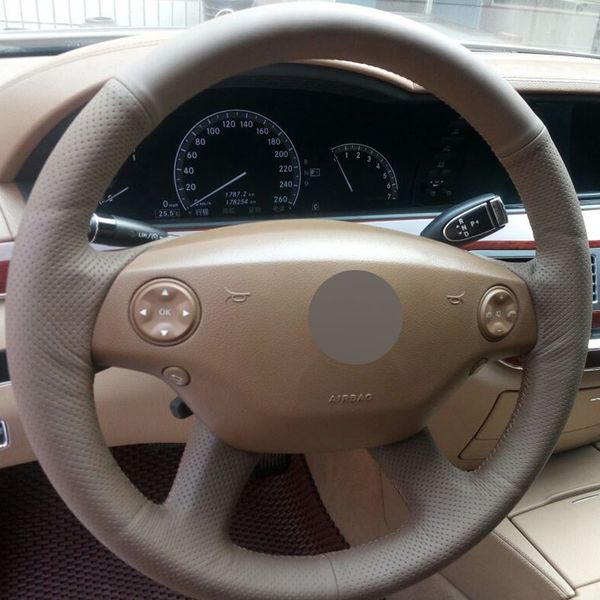 beige genuine leather diy hand-stitched car steering wheel cover for mercedes-benz s-class 2006-2008
beige genuine leather diy hand-stitched car steering wheel cover for mercedes-benz s-class 2006-2008