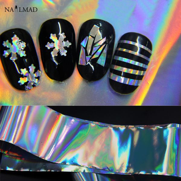 1 sheet 4*100cm holographic glitter paper hologram glass paper shattered glass nail glitter placements decorations nail, Black
1 sheet 4*100cm holographic glitter paper hologram glass paper shattered glass nail glitter placements decorations nail, Black