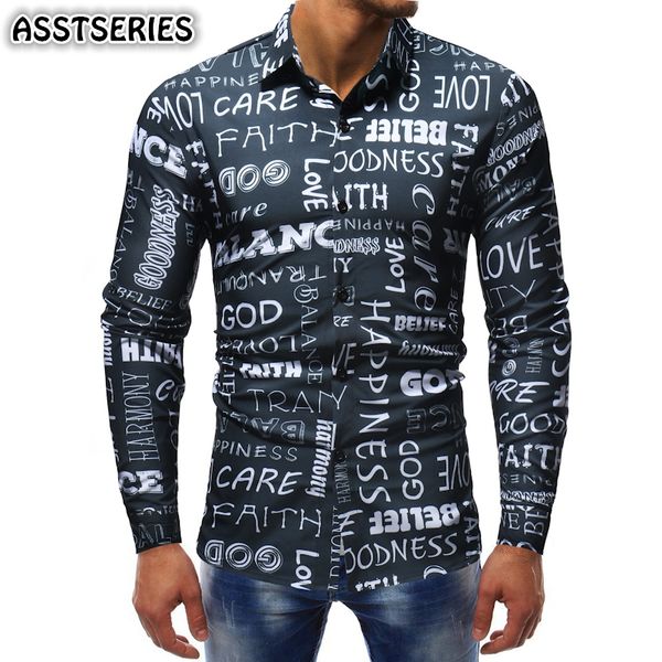 men shirt fashion letters printed cool black long-sleeved shirt square collar slim fit four seasons suitable casual mens shirts, White;black
men shirt fashion letters printed cool black long-sleeved shirt square collar slim fit four seasons suitable casual mens shirts, White;black