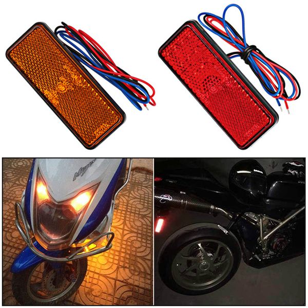 12v red white amber led reflector rear tail brake swarning side marker light for jeep truck trailer motorcycle scooter
12v red white amber led reflector rear tail brake swarning side marker light for jeep truck trailer motorcycle scooter