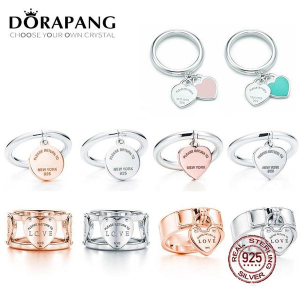 dorapang 100% 925 sterling silver ring genuine classic sign heart pendant ring rose gold pink green women original jewelry
dorapang 100% 925 sterling silver ring genuine classic sign heart pendant ring rose gold pink green women original jewelry