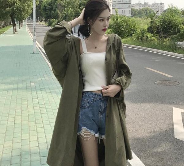loose fashion trench jacket for women korean full sleeve ladies trench jacket windbreaker solid long autum streetwear, Tan;black
loose fashion trench jacket for women korean full sleeve ladies trench jacket windbreaker solid long autum streetwear, Tan;black