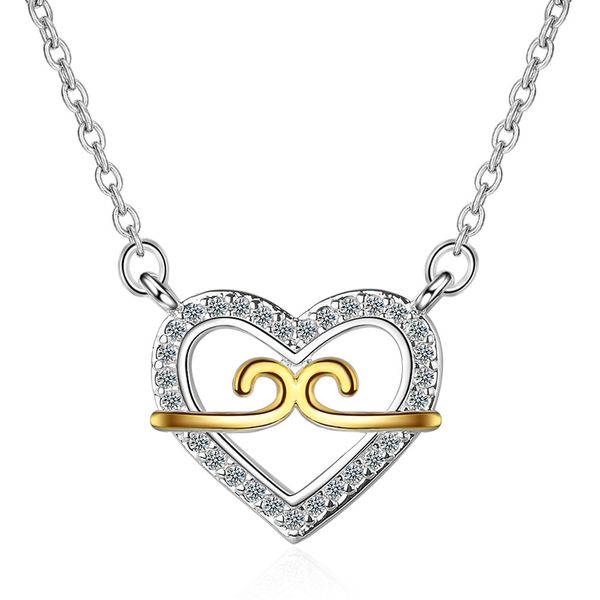 dz354 ornaments simple tighten mantra fashion women's necklaces copper peach heart love neck chain necklace wholesale, Silver
dz354 ornaments simple tighten mantra fashion women's necklaces copper peach heart love neck chain necklace wholesale, Silver