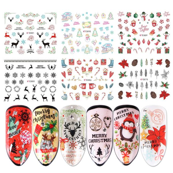 11pcs 3d nail decal deer snowman nail art sticker christmas mixed designs manicure slider foils adhesive decor tips jie875-896, Black
11pcs 3d nail decal deer snowman nail art sticker christmas mixed designs manicure slider foils adhesive decor tips jie875-896, Black