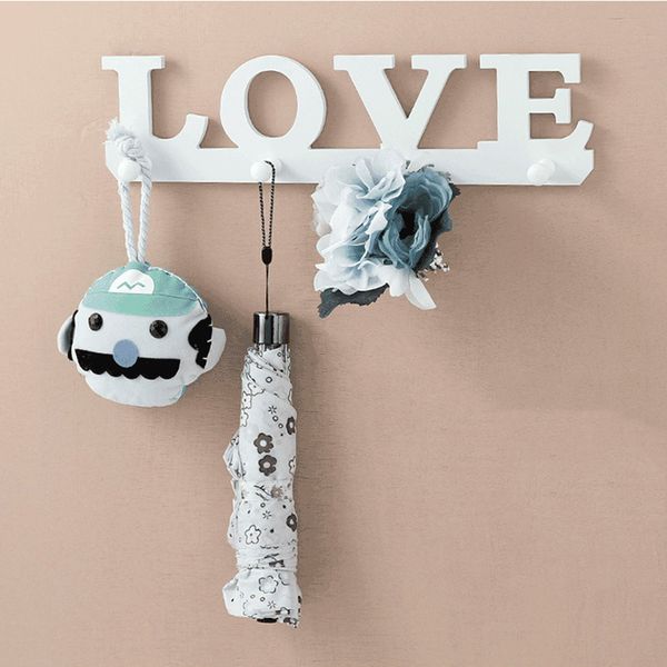 wholesale- 4 hooks white love shape design coat hat key storage holder rack wall hanger home door decor
wholesale- 4 hooks white love shape design coat hat key storage holder rack wall hanger home door decor