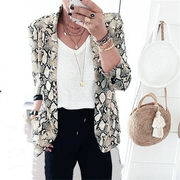 2018 new style winter fashion woman one-piece suit high street snake print long sleeve cardigan notched leisure suit, White;black
2018 new style winter fashion woman one-piece suit high street snake print long sleeve cardigan notched leisure suit, White;black