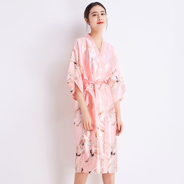 women pink sleepwear summer bride bridesmaid wedding robe rayon kimono bathrobe long nightdress casual home wear -xxl, Black;red
women pink sleepwear summer bride bridesmaid wedding robe rayon kimono bathrobe long nightdress casual home wear -xxl, Black;red