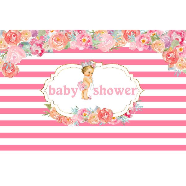 Розовый и Белый Полосатый Baby Shower Фон Печатные Цветы Новорожденных Фотографии Рек
Розовый и Белый Полосатый Baby Shower Фон Печатные Цветы Новорожденных Фотографии Рек