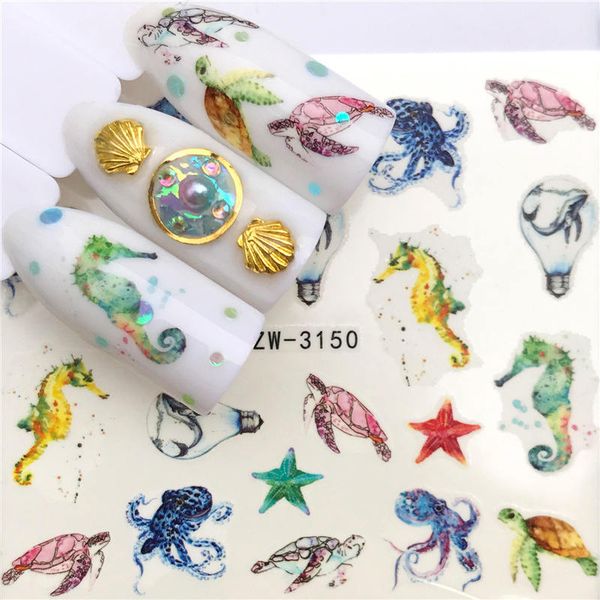 zko 1 sheet hippocampus/starfish/ flower water transfer nail sticker decals beauty decoration designs diy color tattoo tip, Black
zko 1 sheet hippocampus/starfish/ flower water transfer nail sticker decals beauty decoration designs diy color tattoo tip, Black