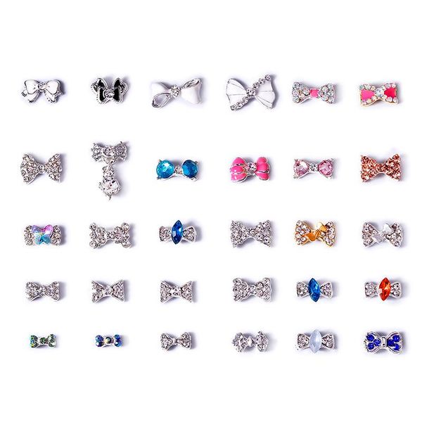 10pcs silver metal nail rhinestone alloy colorful bow tie design nail charms gems manicure 3d art decoration 30 styles, Silver;gold
10pcs silver metal nail rhinestone alloy colorful bow tie design nail charms gems manicure 3d art decoration 30 styles, Silver;gold