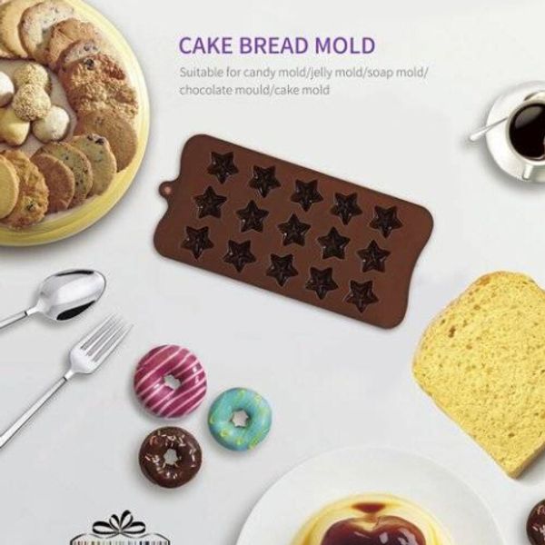 2019 wholesales 15 slots five-pointed star diy silicone cake mold for homemade bake chocolate
2019 wholesales 15 slots five-pointed star diy silicone cake mold for homemade bake chocolate