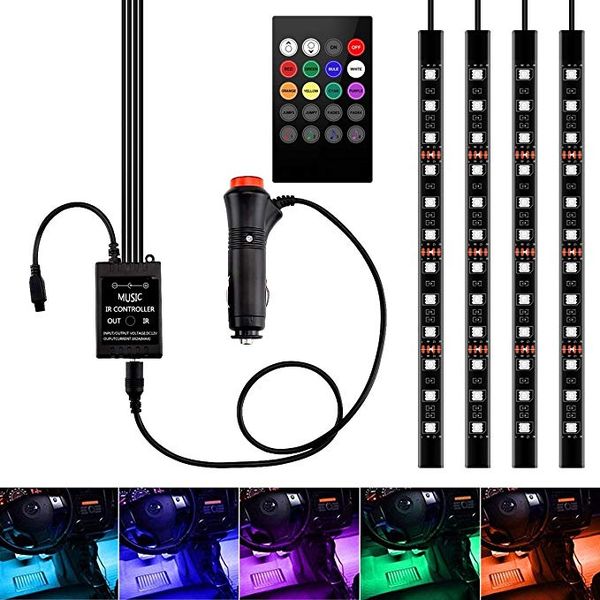 car led strip light 4pcs 36led 48led 72led multicolor music sound active car interior light atmosphere decoration lamp kits with controller
car led strip light 4pcs 36led 48led 72led multicolor music sound active car interior light atmosphere decoration lamp kits with controller