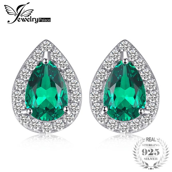 jewelrypalace 0.85ct created emerald stud earrings charm 925 sterling silver fine jewelry 2018 fashion pear earrings for women, Golden;silver
jewelrypalace 0.85ct created emerald stud earrings charm 925 sterling silver fine jewelry 2018 fashion pear earrings for women, Golden;silver