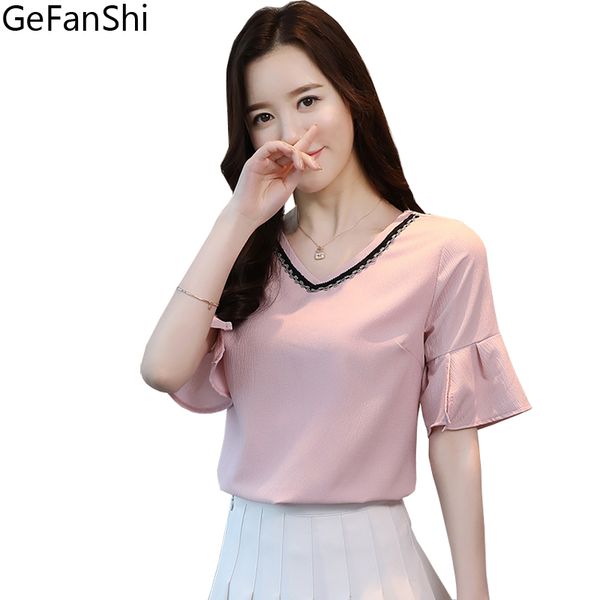 plus size fashion 2018 new summer solid chiffon shirt casual slim short sleeve v-neck women blouses shirts office blusas, White
plus size fashion 2018 new summer solid chiffon shirt casual slim short sleeve v-neck women blouses shirts office blusas, White