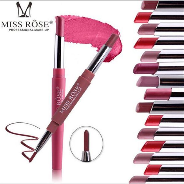 miss rose brand lip stick lip liner cosmetics wateproof double ended long lasting nude red matte lipstick pen ing
miss rose brand lip stick lip liner cosmetics wateproof double ended long lasting nude red matte lipstick pen ing