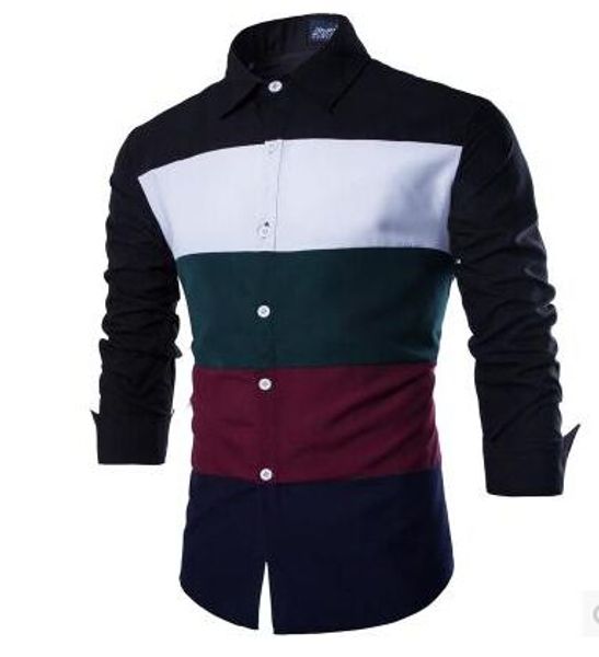 fasion 2017! male black white green brown clothes ysmile y long#54 men black sleeve long shirts, White;black
fasion 2017! male black white green brown clothes ysmile y long#54 men black sleeve long shirts, White;black