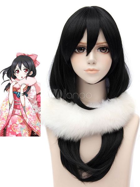 like human hair women's long straight black full wigs, Black;brown
like human hair women's long straight black full wigs, Black;brown