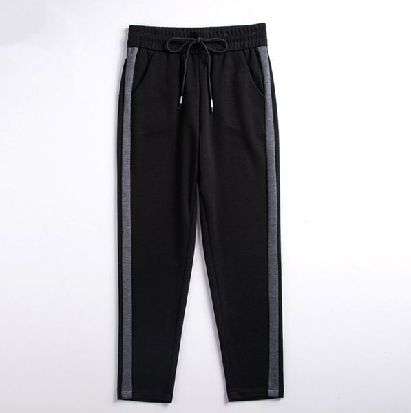 2018 autumn and winter fashion sports casual pants jogging contrast color woven sports feet pants black striped loose trousers, Black;red
2018 autumn and winter fashion sports casual pants jogging contrast color woven sports feet pants black striped loose trousers, Black;red