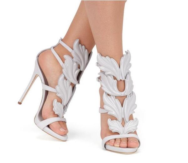 2018 designer flame metal leaf wing high heel sandals gold nude black party events shoes size 35 to 40
2018 designer flame metal leaf wing high heel sandals gold nude black party events shoes size 35 to 40