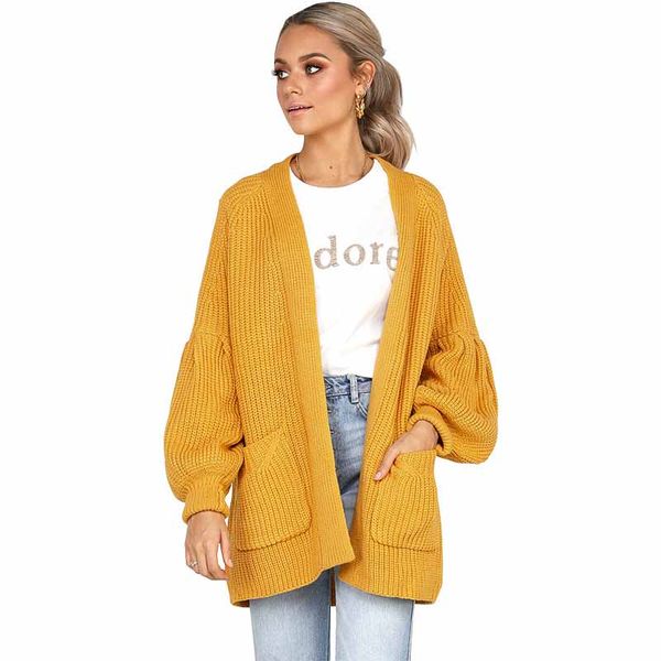 autumn and winter new sweater women europe and america fashion wild casual lantern sleeves knit cardigan women's jacket, White;black
autumn and winter new sweater women europe and america fashion wild casual lantern sleeves knit cardigan women's jacket, White;black