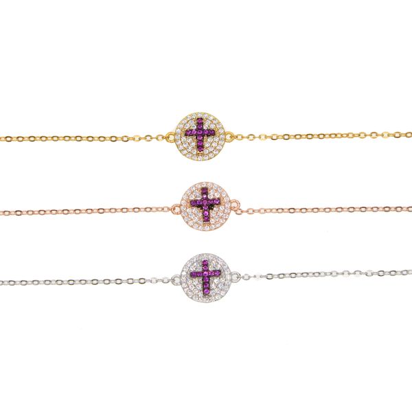classic trendy 925 sterling silver chain bracelet 3 colors red cross charm round dots minimal delicate lovely silver chain jewelry, Golden;silver
classic trendy 925 sterling silver chain bracelet 3 colors red cross charm round dots minimal delicate lovely silver chain jewelry, Golden;silver