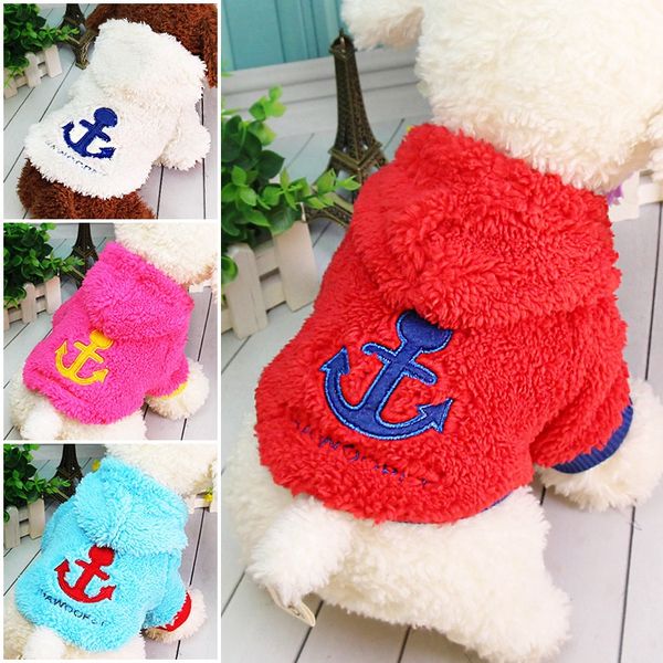 small pet dog sweaters coral velvet hooded winter padded puppy dog sweater coats with anchor pattern 4 colors 5 sizes
small pet dog sweaters coral velvet hooded winter padded puppy dog sweater coats with anchor pattern 4 colors 5 sizes