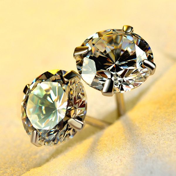 fashion claw set earring genuine 925 sterling silver 5mm diamonique cz engagement wedding stud earrings for women gift, Golden;silver
fashion claw set earring genuine 925 sterling silver 5mm diamonique cz engagement wedding stud earrings for women gift, Golden;silver