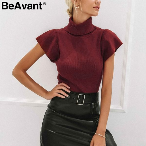 beavant slim elastic knitted sweaters pullover 2018 elegant ruffles autumn pullover women casual streetwear black jumper female, White;black
beavant slim elastic knitted sweaters pullover 2018 elegant ruffles autumn pullover women casual streetwear black jumper female, White;black