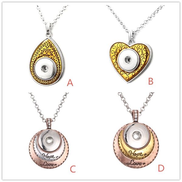 4 styles noosa chunks water drop heart love snap button necklace gold heart snap button jewelry for women, Silver
4 styles noosa chunks water drop heart love snap button necklace gold heart snap button jewelry for women, Silver