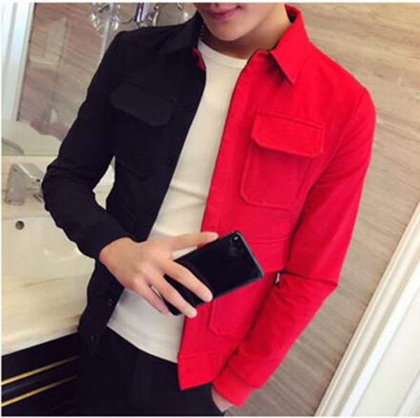 men in europe and the han edition of the new fashion personality, cultivate one's morality splicing lapel jacket/m - 3 xl, Black;brown
men in europe and the han edition of the new fashion personality, cultivate one's morality splicing lapel jacket/m - 3 xl, Black;brown