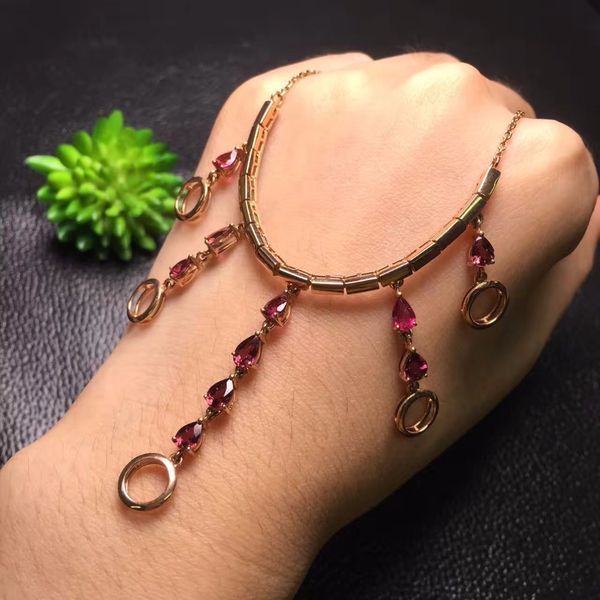 fine jewelry high chic waterdrop 100% natural red tourmaline gemstone pendant vintage torques pendants neckalces for women, Silver
fine jewelry high chic waterdrop 100% natural red tourmaline gemstone pendant vintage torques pendants neckalces for women, Silver