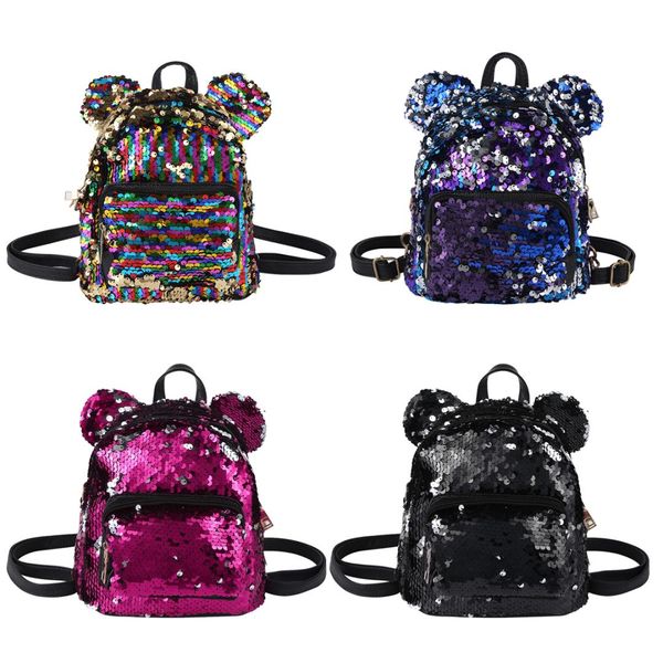 msemis kids gilrs backpacks dazzling glittery sequins bear ears mini backpack daypack shoulder bags ballet bag schoolbag satchel, Black;red
msemis kids gilrs backpacks dazzling glittery sequins bear ears mini backpack daypack shoulder bags ballet bag schoolbag satchel, Black;red
