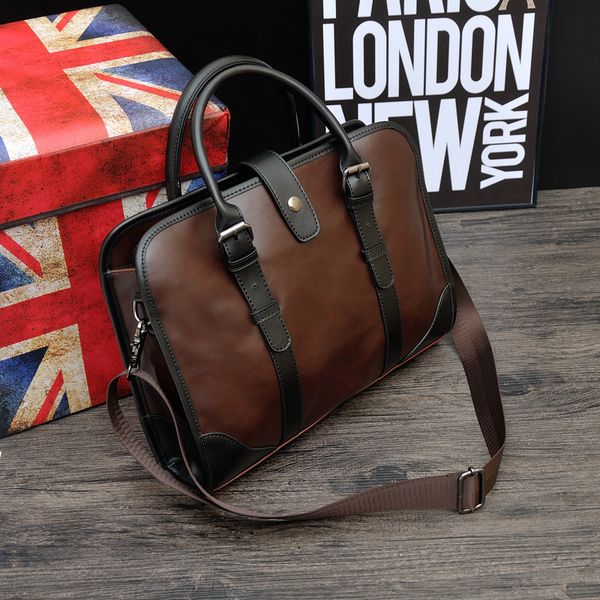 business briefcase leather men bag computer laphandbag man shoulder bag messenger bags men's travel bags brown
business briefcase leather men bag computer laphandbag man shoulder bag messenger bags men's travel bags brown