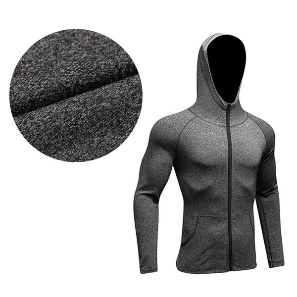 zipper casual hoodie men's sports coat windbreak dry jacket men's sportswear, Black;white
zipper casual hoodie men's sports coat windbreak dry jacket men's sportswear, Black;white