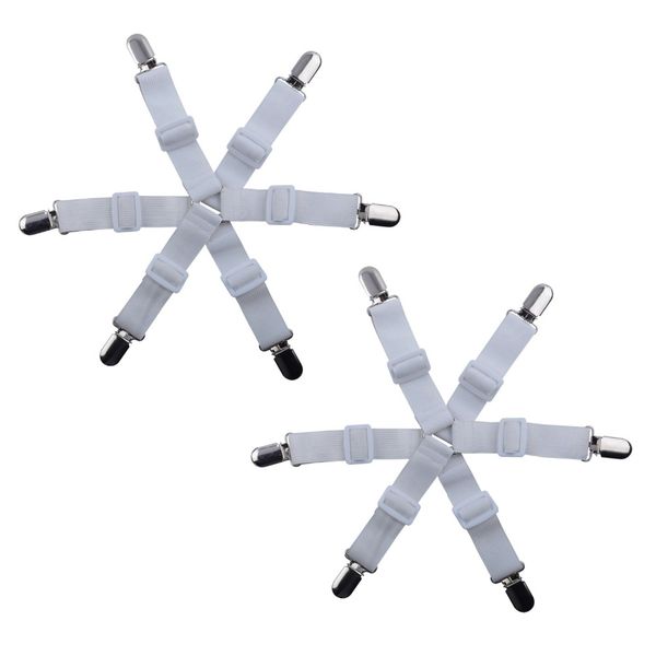 bed sheet grippers holder straps clips, mattress pad cover keepers, adjustable e model, set of 4 with 2 extra metal clips
bed sheet grippers holder straps clips, mattress pad cover keepers, adjustable e model, set of 4 with 2 extra metal clips