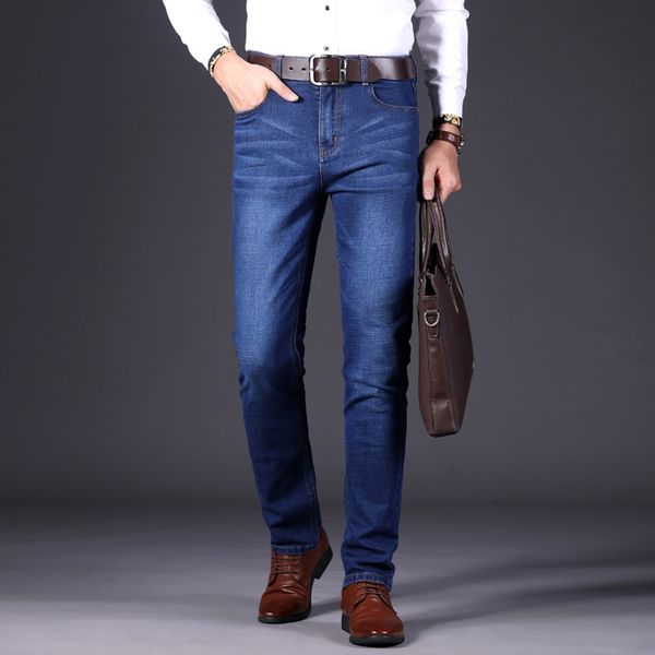 2018 new autumn men's fashion jeans business casual stretch slim jeans classic trousers denim pants male, Blue
2018 new autumn men's fashion jeans business casual stretch slim jeans classic trousers denim pants male, Blue