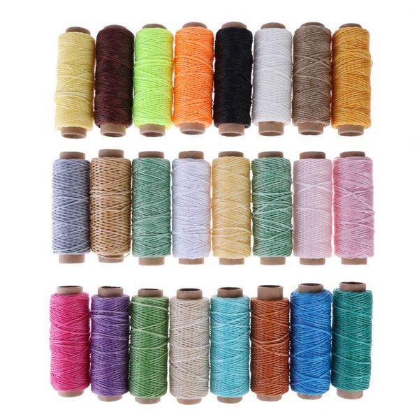24pcs/set 50m leather sewing wax thread hand stitching cord craft diy tools knitting dyeing craft flat waxed line accessories, Black;white
24pcs/set 50m leather sewing wax thread hand stitching cord craft diy tools knitting dyeing craft flat waxed line accessories, Black;white