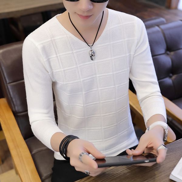 classic long sleeve pullover fashion autumn winter male sweaters knitted sweaters for men keep warm man's sweater, White;black
classic long sleeve pullover fashion autumn winter male sweaters knitted sweaters for men keep warm man's sweater, White;black