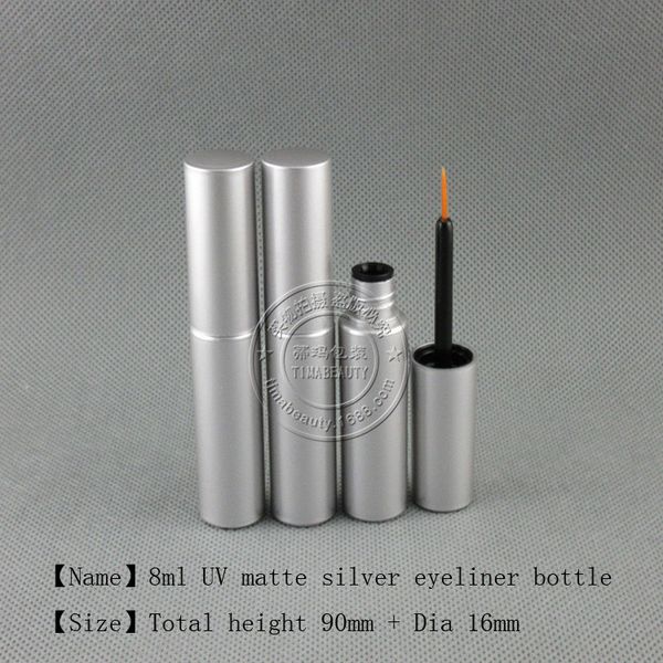250pcs/lot 8.0ml uv matte silver cosmetic plastic bottle packaging empty eyeliner bottle liquid ink tube 
250pcs/lot 8.0ml uv matte silver cosmetic plastic bottle packaging empty eyeliner bottle liquid ink tube