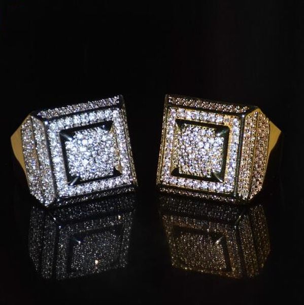 Bling Bling Cubic Zircon Ring Copper Material Gold Silver Color Iced Out Full CZ Hip Hop Rings Men's Fashion Jewelry Gift
Bling Bling Cubic Zircon Ring Copper Material Gold Silver Color Iced Out Full CZ Hip Hop Rings Men's Fashion Jewelry Gift