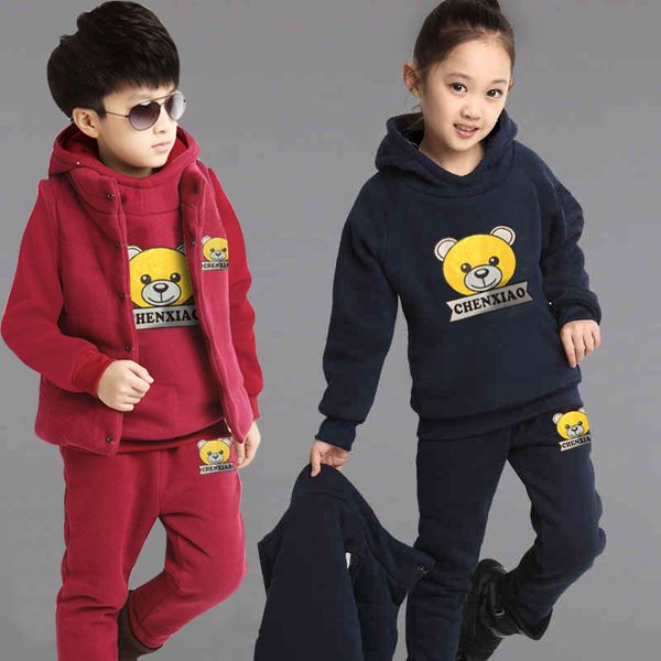 brand boy girls clothing child fashion thick fleece hoodies+pants+vest 3pcs set children winter set boy sweatshirts casual suits, White
brand boy girls clothing child fashion thick fleece hoodies+pants+vest 3pcs set children winter set boy sweatshirts casual suits, White