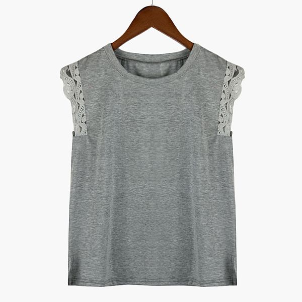 women's t-shirt lace crochet basic t shirt cotton summer solid loose plus size l-4xl for big women black white gray t75204
women's t-shirt lace crochet basic t shirt cotton summer solid loose plus size l-4xl for big women black white gray t75204