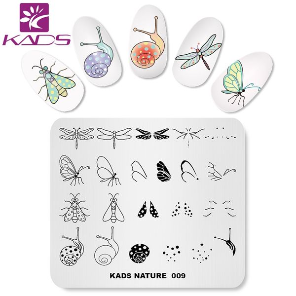 kads nature-009 nail stamping plates butterfly dragonfly snail moth designs nail art layered stamp template manicure tools, White
kads nature-009 nail stamping plates butterfly dragonfly snail moth designs nail art layered stamp template manicure tools, White